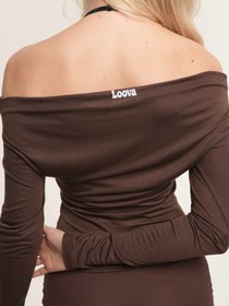 Resim Mocha Bateau Blouse - M/L 
