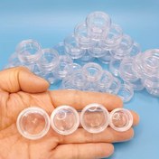Resim 100 Adet Mini Plastik Kozmetik Kavanozları 1g/2g/3g/5g - Kremler, Makyaj Örnekleri, Tozlar İçin Vidalı Kapaklı Şeffaf Kaplar - Seyahat, Paylaşım ve Örnekleme İçin Taşınabilir Doldurulabilir Boş Şişeler 