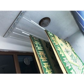 Resim Asansörlü Çamaşır Askısı Tavan Tipi 6 Çubuk 200 CM Beyaz 