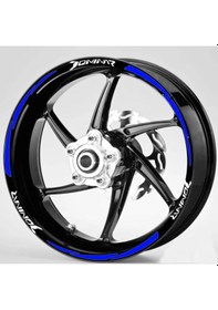 Resim Şık Tasarım Motosiklet Jant Şeridi Yzf R25 Yamaha Uyumlu Beyaz-beyaz Sağ/sol-ön/arka 