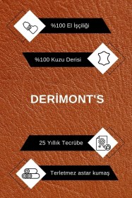 Resim Deriwork Hakiki Deri Açık Pembe Kadın Kürk Ceket Mont %100 Orijinal Deri Açık Pembe 
