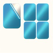 Resim 20/30 Kare Manyetik Yama Cep Telefonu Manyetik Levha Araba Cep Telefonu Tutucu Metal Ultra-İnce Yaratıcı Navigasyon Evrensel Levha Manyetik Levha 