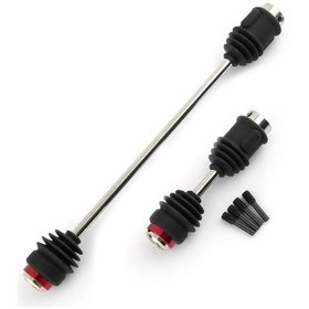 Resim Moveevo Traxxas E-revo 2.0 İçin Çelik Merkez Şaft Seti Siyah, 2 Parça - Uzaktan Kumandalı Araç Yükseltme Parçaları 