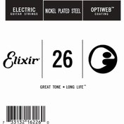 Resim Elixir 16226 Optiweb SGL Tek Elektro Gitar Teli (26) 
