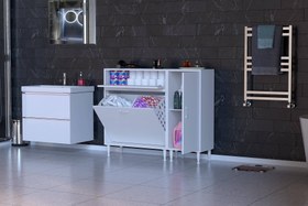 Resim YENİCE BANYO DOLABI, 65 CM 1 GENİŞ SEPETLİ, 110 CM 