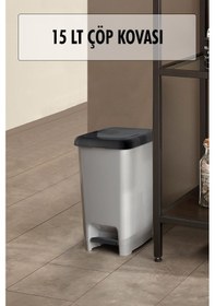 Resim 15 Litre Basmalı Çöp Kovası Diğer 
