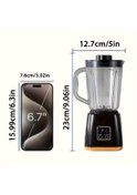 Resim Gateesat Yaowıthsu Taşınabilir Usb Şarjlı Beyaz Mini Blender Dijital Ekran 22000 Rpm 