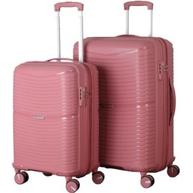 Resim V379 Aura Y.üretim Pp Valiz 65 Cm + 75 Cm Koyu Pudra Set S24sy1000100-set 00418 Koyu Pudra 