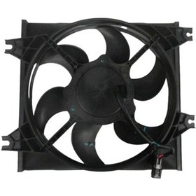 Resim Hyundai Accent Admire 03/05 Klima Fan Davlumbazı Komple 1.3/1.5/1.6i 6 Kanat Motorlu Oris 