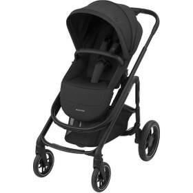 Resim Maxi Cosi Plaza Ekstra Portbebeli Seyahat Sistem Olabilen Bebek Arabası Essential Black 