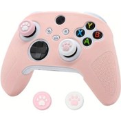 Resim Cloud011 Xbox Series X/s Kumanda İçin Pembe Pati Tutma Kılıfı Kaymaz Silikon Koruyucu 