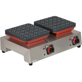 Resim OMAKE PFR.01.E21 Manuel Zamanlayıcılı Top Poffertjes Çiftli Makinesi, Elektrikli 