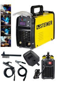 Resim STEİNER 250 Amper İnverter Mega Stick Çift Kartlı Hava Soğutmalı Dijital Göstergeli Çanta Kaynak Makinesi 