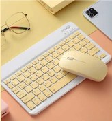 Resim Platoon PL-388 Kablosuz Bluetooth Şarjlı Q Klavye Mouse Set 