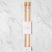 Resim La Mia Whitewood 12 mm 36 cm Ahşap Örgü Şişi 