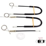 Resim Citroen C5 Mk1 2000-2007 İçin Ön Sağ Kapı Cam Kriko Tamir Seti 