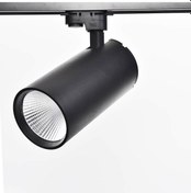 Resim Silindir Philips Ledli 30W Siyah Trifaze Ray Spot Ilık Beyaz 4000 