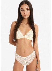 Resim Defacto Dantelli Çiçekli Brazilian Külot-fall İn Love E6987ax25sper98 Ekru 
