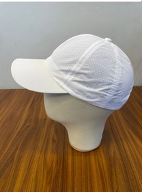 Resim Hamze Mikro Paraşüt Delikli Kumaş Yazlık Unisex Beyzbol Cap Şapka Beyaz 