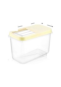 Resim Sürgülü Kapaklı 7.5 Lt Erzak Bakliyat Un Şeker Saklama Kabı 