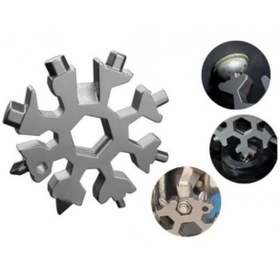 Resim ForWhat Büro Ev Atölye Takım Çantası için Kar Tanesi Açıcı Tornavida Anahtarlık Alyan 