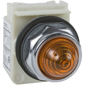 Resim Schneider Electric Sekizgen Pilot Lamba Ø 30 - Sarı - Akkor Ba 9S - 230 V Ac - Ip66 - 9001KP7A9 