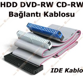 Resim Ide Kablo 80 Pin Hdd Dvd-Rw Cd-Rw Kablosu 