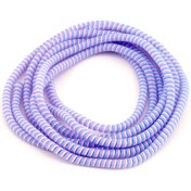 Resim SPELT Şarj Aleti Kablosu Kablo Kordon Koruyucu Spiral Sarma Kılıf Koruma Eflatun 