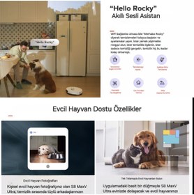 Resim Roborock Ultra Premium Lüks Silme Fonksiyonlu ve Kaldırılabilir Paspaslı Robot Süpürge, 