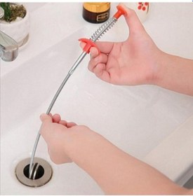 Resim Lavabo Açıcı Esnek Tel Lavabo Açma Aleti 