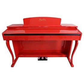 Resim Jwin Sapphire SDP-220 Çekiç Aksiyonlu 88 Tuşlu Dijital Piyano - Kırmızı 