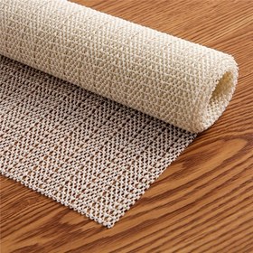 Resim 1 Adet Dokulu Silikon PVC Kaymaz Mat - Sert Ahşap Zeminler, Koltuk, Yatak ve Halı için Beyaz Kaydırmaz Tutucu - Dayanıklı Lateks Tabanlı, Sadece Elde Yıkama 