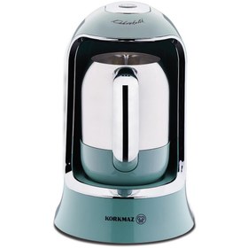 Resim Korkmaz A860-06 Kahvekolik Rose Gold Krom Türk Kahve Makinesi 