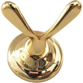 Resim Lider Dicle Gold Banyo Aksesuarı Sarı Altın Renk Ikili Askılık 