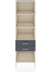 Resim Hyperion Dolap 3 Raflı 2 Çekmeceli 60x44x195 Aytaşı-antrasit Aytaşı 