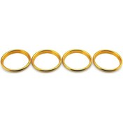 Resim A3/s3 İç Döşeme Dekoru - Alüminyum Alaşım Klima Çıkış Çemberi - Korozyona Dayanıklı, Renk Kaybı Olmayan, Araba Boyasını Hasarmaz Zirve Altın 