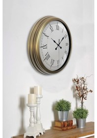 Resim Zentime Retro Modern Roma Rakamlı 40 Cm Metal Duvar Saati Diğer 