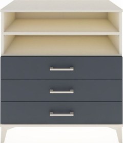 Resim Hyperion Şifonyer 2 Raflı 3 Çekmeceli 88x44x96 Aytaşı-antrasit Aytaşı 