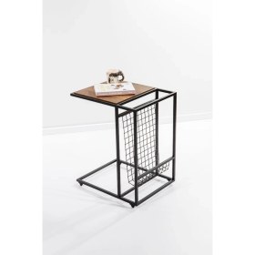 Resim Saha Möble Gazetelik Yan Sehpa - Barok Ceviz 