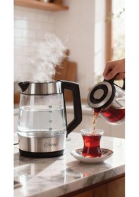 Resim Kiwi KTM-2914 1.8 L Cam Çay Makinesi 