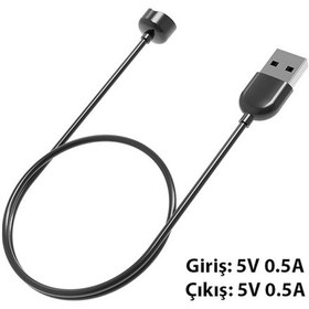 Resim Xiaomi Mi Band 6 Mi Band 5 Usb Şarj Kablosu 50Cm (119941922)-Siyah 