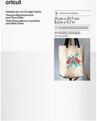 Resim Cricut Yazdırılabilir Iron On Açık Renk Kumaşlar İçin 5 Sayfa 2010393 