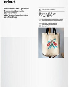 Resim Cricut Yazdırılabilir Iron On Açık Renk Kumaşlar İçin 5 Sayfa 2010393 