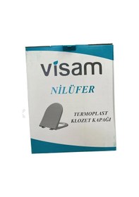 Resim Visam Nilüfer Thermoplast Plastik Menteşeli Klozet Kapağı 527.001 