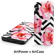 Resim Ttec Art Koleksiyon Fırsat Paketi Orkide 8.000mah Taşınabilir Şarj Aleti + Iph. Xs Max Koruma Kılıfı 