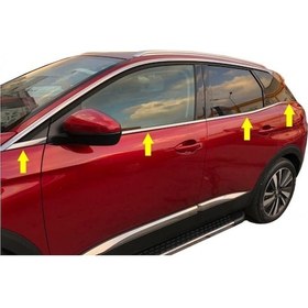 Resim Peugeot 3008 Krom Cam Çıtası 8 Parça 2016 - 2020 A+++ 