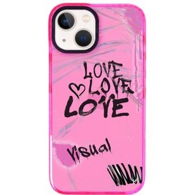 Resim iPhone 15 Visual Love Telefon Kılıfı 