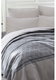 Resim Enlora Home Doğal Pike Baskılı Tek Kişilik Creative Gri 