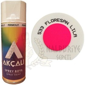 Resim Akçalı Floresan Lila Pembe Sprey Boya 400 ML - 533 