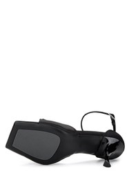 Resim Tamer Tanca Kadın . Siyah Saten Topuklu Ayakkabı 